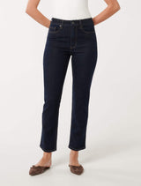 Addison Taper Jeans Dark Rinse Wash Forever New