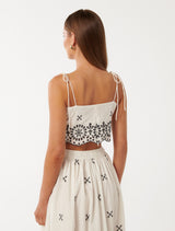 Polly Embroidered Top Forever New