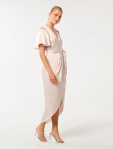 Carolina Satin Midi Dress Forever New