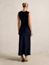 Ava Draped Satin Maxi Dress Forever New