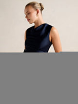 Ava Draped Satin Maxi Dress Forever New