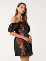 Janice Off Shoulder Mini Dress Forever New