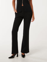 Clara Bootleg Pants Black Forever New