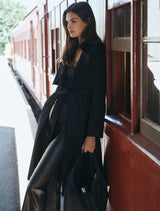 Cass Suede Trench Coat Forever New