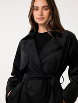 Cass Suede Trench Coat Forever New