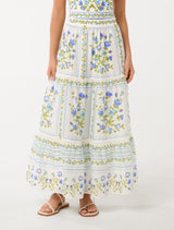 Francine Printed Maxi Skirt Bellview Floral Forever New