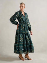 Tara Printed Midi Dress Forever New