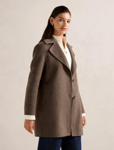Madi Felled Mid Length Coat Forever New