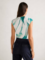 Mel Extended Sleeve Mesh Top Forever New