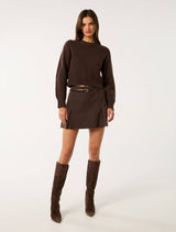 Matilda Knitted Crew Neck Sweater Forever New