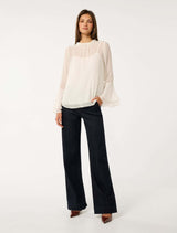 Edwina Sheer Blouse Forever New
