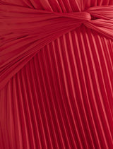 Natasha Pleated Satin Halter Maxi Dress Forever New