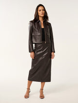 Codie Leather Jacket Forever New