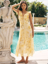 Lenny Godet Printed Midi Dress Forever New