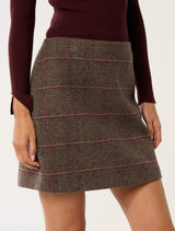 Jade Check Mini Skirt Forever New