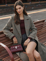 Luccia Belted Check Coat Forever New