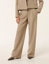 Milly Trouser Pants Latte Suit Forever New