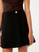 Ainsley Button Wrap Mini Skirt Forever New