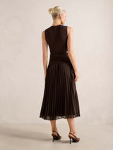 Daphne Waistcoat Knit Midi Dress Forever New