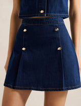 Elise Mini Denim Skirt Forever New