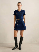 Elise Mini Denim Skirt Forever New