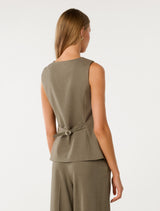 Toni High Neck Waistcoat Forever New