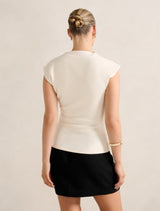 Leenah Grown On Neck Crepe Top Forever New