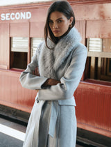 Chelsea Double Breasted Fur Collar Coat Forever New