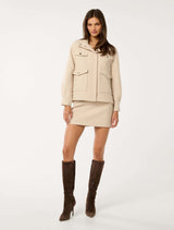 Kennedy Herringbone Jacket Forever New