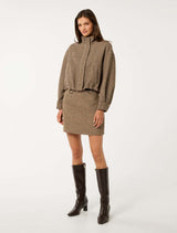 Kaia Check Crop Jacket Forever New