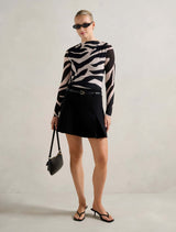 Raegan Ruched Mesh Top Forever New