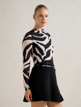 Raegan Ruched Mesh Top Forever New