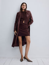 Gabbi Vegan Leather Trench Coat Forever New