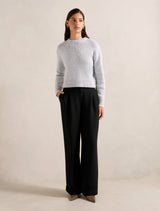 Desiree Button Straight Leg Pants Forever New