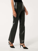 Bailee Vegan Leather Slim Pants Forever New