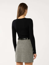 Maddox Pleat Mini Dress Forever New