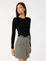 Maddox Pleat Mini Dress Forever New