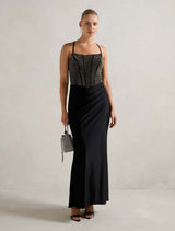 Oakley Heat Seal Detail Dress Black Forever New