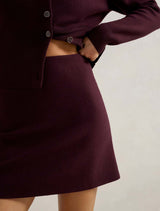 Ally Seam Detail Knitted Skirt Forever New