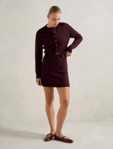 Ally Seam Detail Knitted Skirt Forever New