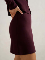 Ally Seam Detail Knitted Skirt Forever New