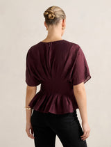 Olive Pleated Top Forever New