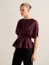 Olive Pleated Top Forever New