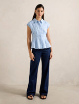 Carina Pleated Shirt Forever New