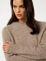 Ari Fluffy Crew Neck Sweater Forever New