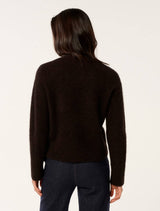 Ari Fluffy Crew Neck Sweater Forever New