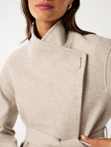 Lola Funnel Neck Wrap Coat Forever New
