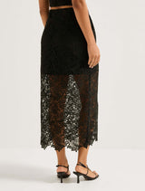 Lana Lace Midi Skirt Forever New
