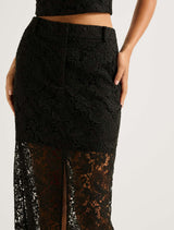 Lana Lace Midi Skirt Forever New