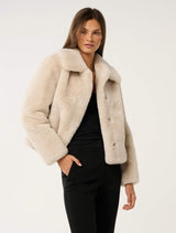 Jemima Short Fur Jacket Forever New